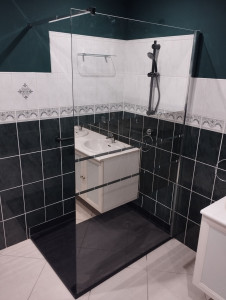 Photo de galerie - Création douche italienne 