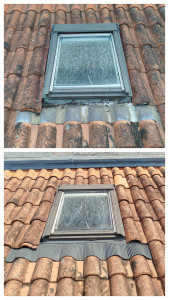 Photo de galerie - Sud-Ouest Couverture réalise le changement et la rénovation de l’étanchéité de Velux en Charente (16). Nous intervenons pour améliorer l’étanchéité de vos fenêtres de toit et limiter les risques d’infiltration d’eau. Devis gratuit et déplacement gratuit.