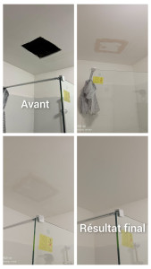 Photo de galerie - Réparation plafond cabine de douche 
