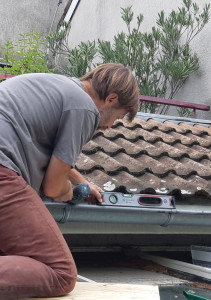 Photo de galerie - Installation de gouttière