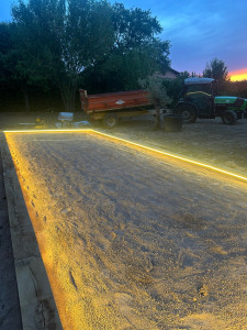 Photo de galerie - Création terrain de pétanque 