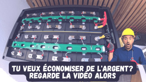 Photo de galerie - Montage, batterie, 16 kilts heure pour le stockage solaire