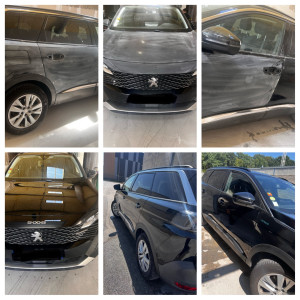 Photo de galerie -  Avant / Après – Carrosserie   Réparation des impacts et rayures  Peinture des éléments endommagés  Finition soignée et professionnelle 