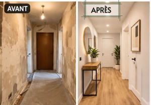 Photo de galerie - Rénovation d'un couloir 