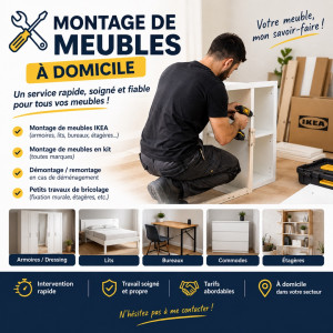 Photo de galerie - Montage de meubles à domicile – Rapide et soigné