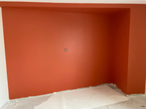 Photo de galerie - Finition d’un mur en placo