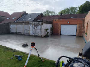 Photo de galerie - Coulage du dalle béton 110m2