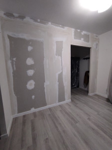 Photo de galerie -     Pose de placo terminée. Travail soigné et finitions de qualité.