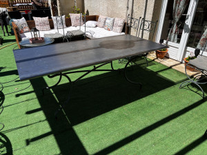 Photo de galerie - Réalisation d’une table en fer forgé