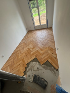 Photo de galerie - Pose de parquet - Revêtement de sol