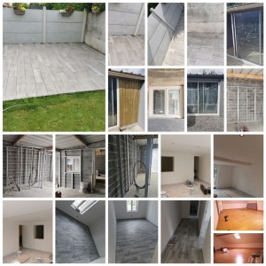 Photo de galerie - Alor sur la photo il a pose decarrelage / pose de parquet / pose de placo / et pose de châssis 