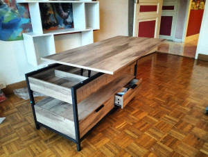 Photo de galerie - Montage table basse et meuble décoration 