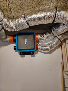 Photo de galerie - Posé d’une vmc dans un garage