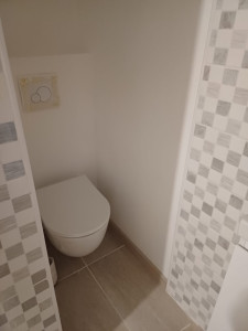 Photo de galerie - Pose d'un WC suspendu 