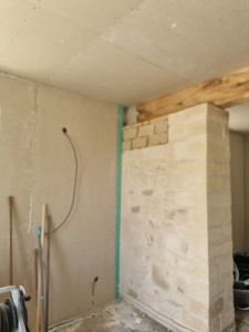 Photo de galerie - Mur intérieur en pierre de taille 
