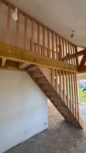 Photo de galerie - Pose escalier + gardes corps sur mesure