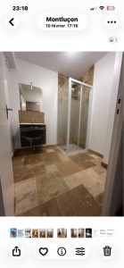 Photo de galerie - Fin des travaux salle de bain suppression baignoire remplacer par douche 