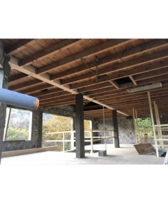 Photo de galerie - Rénovation ouverture et agrandissement de fenêtre et réalisation de planchez en bois et de poteaux en béton 