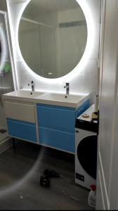 Photo de galerie - Plomberie et pause sanitaire , meuble salle de bain
