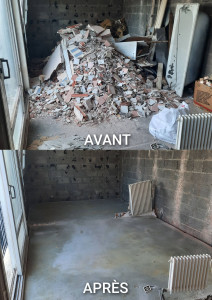 Photo de galerie - Évacuation déchets et gravats.
