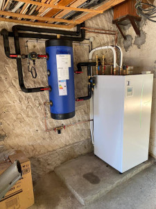 Photo de galerie - Pose pompe à chaleur 