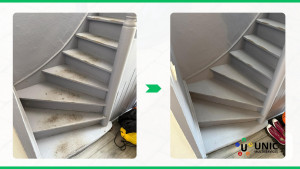 Photo de galerie - Nettoyage des escaliers.