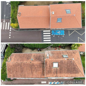 Photo de galerie - Nettoyage de toiture