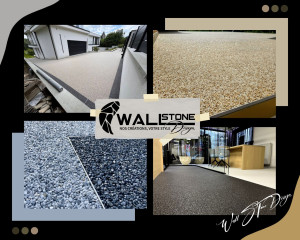 Photo de galerie - Terrasse, balcon, escalier, tour de piscine, allée, entrée de garage…
La moquette de pierre Wall Stone Design s'adapte à presque tous les supports préparés.
100 % drainante • Sans joints • Marbre naturel • Personnalisable