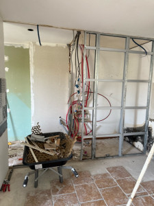 Photo de galerie - Montage armature mur