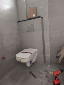 Photo de galerie - Installation wc suspendu 