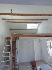 Photo de galerie - Peinture. enduit. bande joint. 