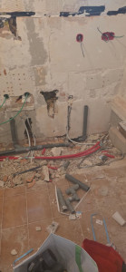 Photo de galerie - Installation chauffage et climatiseur 
rénovation salle de bain 