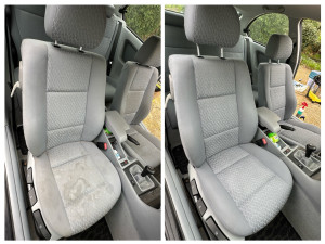 Photo de galerie - Nettoyage de sièges sur bmw 316 ti 