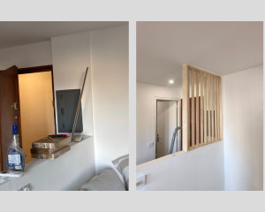 Photo de galerie - Création claustra sur mesure + pose avec finition