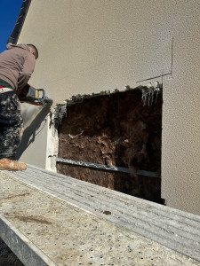 Photo de galerie - Créations d’une ouverture pour pose de fenêtre 