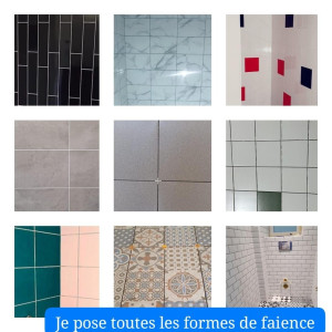 Photo de galerie - Quelques exemples de carreaux déjà posés 