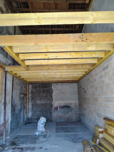 Photo de galerie - Création Planche en bois pour faire un étage plus les plâtre on suivant 