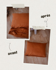 Photo de galerie - Retouche taie d’oreiller 