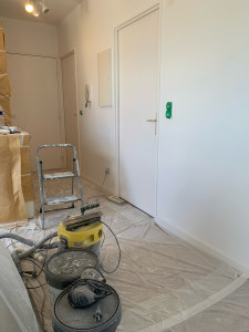 Photo de galerie - Ratissage/lissage murs et plafond 