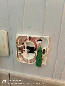 Photo de galerie - Raccordement fibre 
