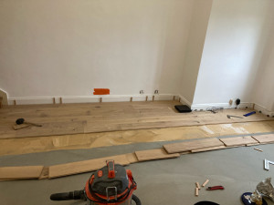 Photo de galerie - Pose de parquet - Revêtement de sol