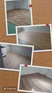 Photo de galerie - Etape de pose d'un parquet avec sous couche 