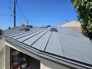 Photo de galerie - Toiture joint debout en zinc