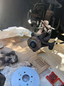 Photo de galerie - Plaquettes et disque  remplacer 
Peugeot 306