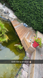 Photo de galerie - Terasse bois sur plot 