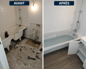 Photo de galerie - Changement d'une baignoire 