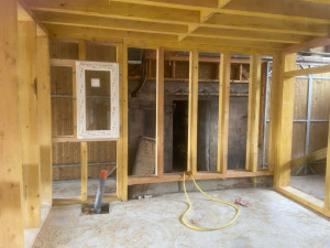Photo de galerie - Chantier avant et après (pendant la pose de Placo