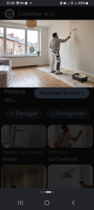 Photo de galerie - Travaux de peinture intérieur extérieur. laazure bois ( chalet bardage volets etc )