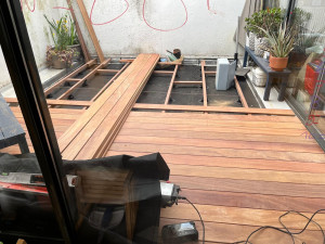 Photo de galerie - Pose terrasse en bois sur plots 