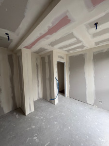 Photo de galerie - Création de cloisons et réalisation de joints 